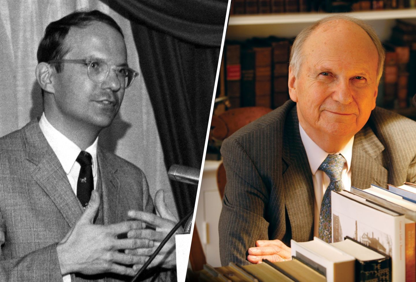 A. E. Dick Howard in the 1960s and today
